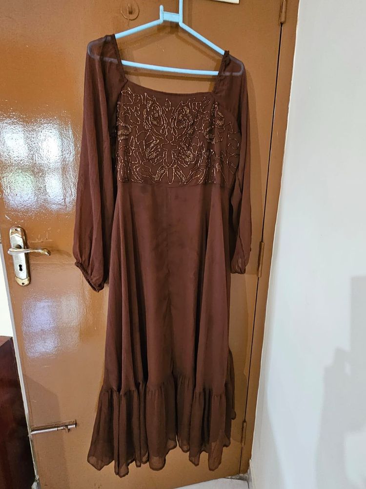 Elegant Brown Dress