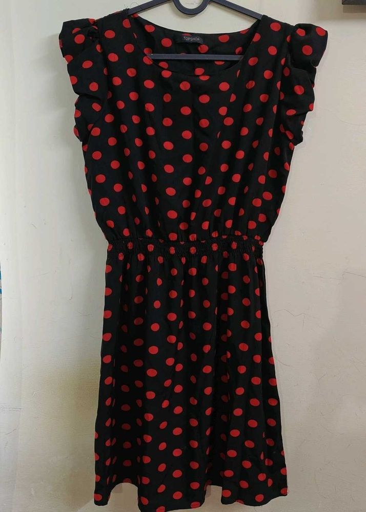 Polka Dot Fit &amp; Flare Dress