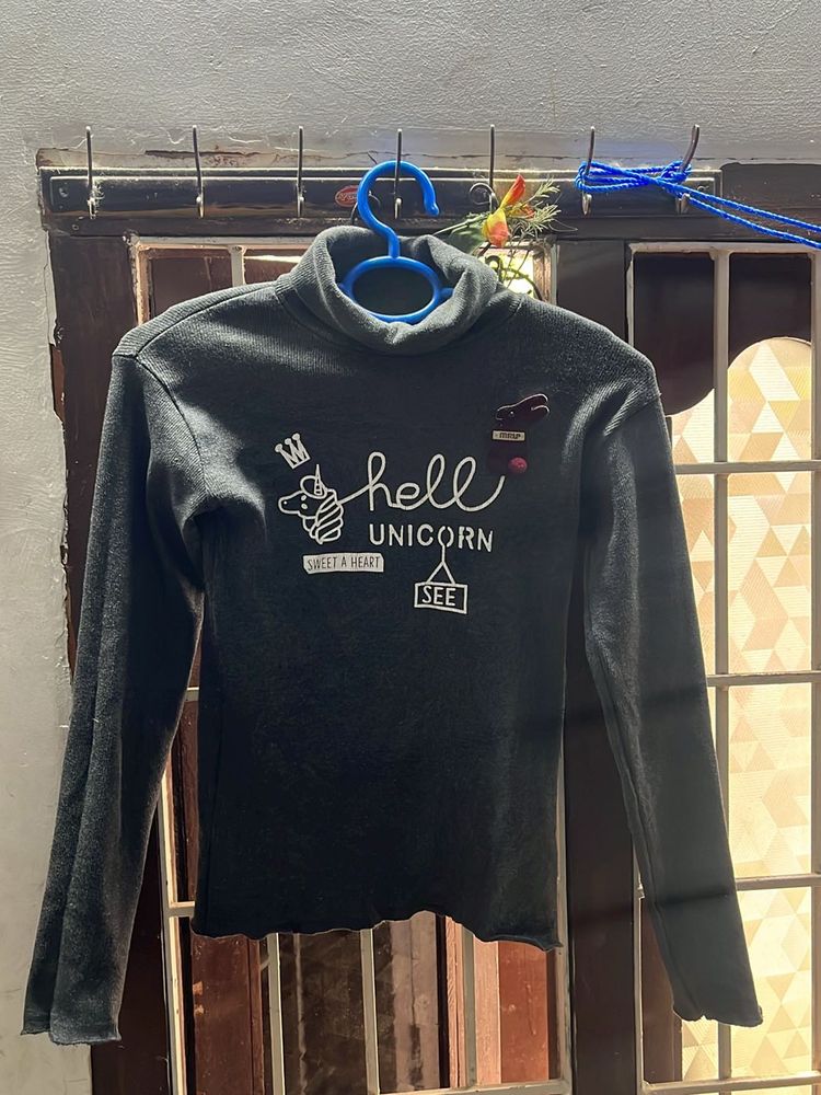 Hell Unicorn Girls' Turtleneck