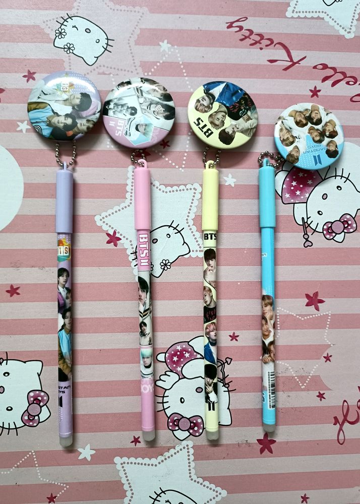 BTS BADGE DESIGN 4 PENS