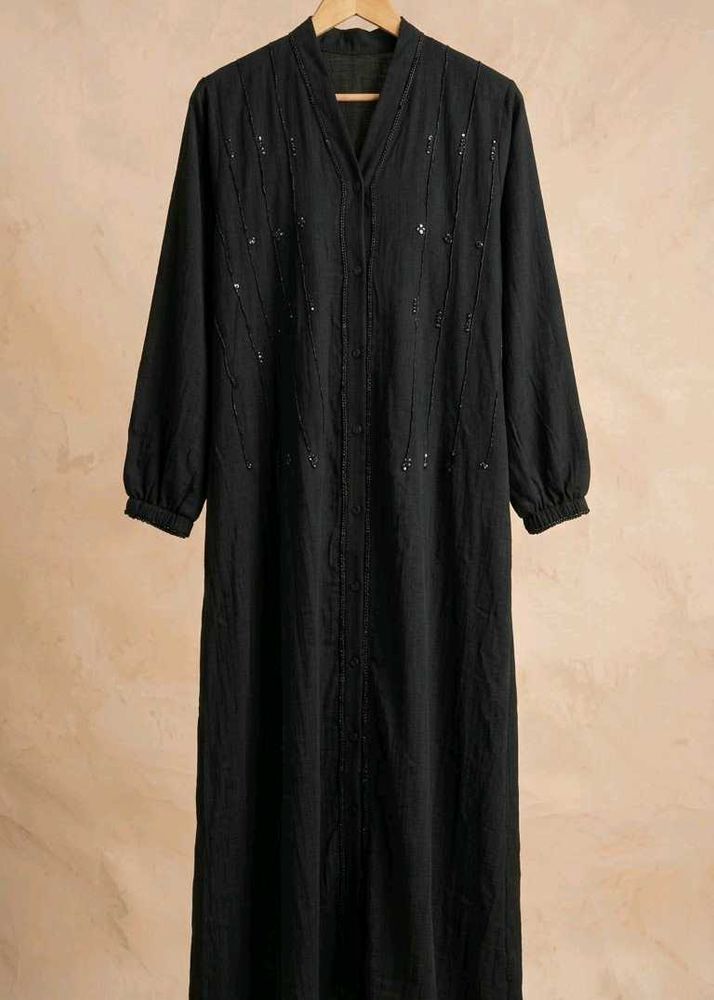 Elegant Black Embellished Kurta