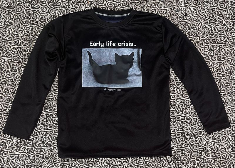 Black 'Early Life Crisis' Tee