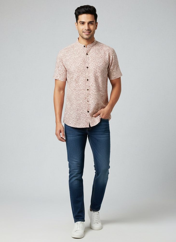 Men's Printed Short Sleeve Shirt