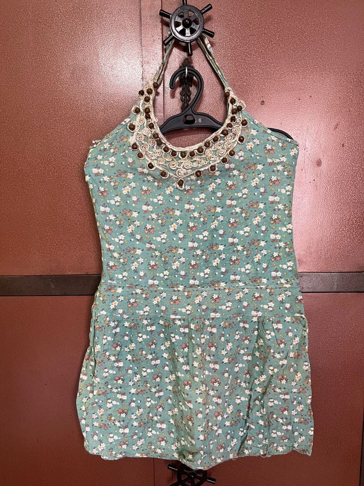 Floral Halter Neck Top