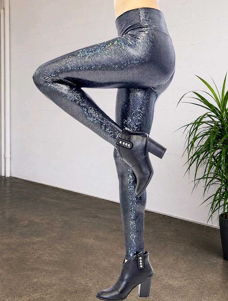 Sparkling Metallic Leggings
