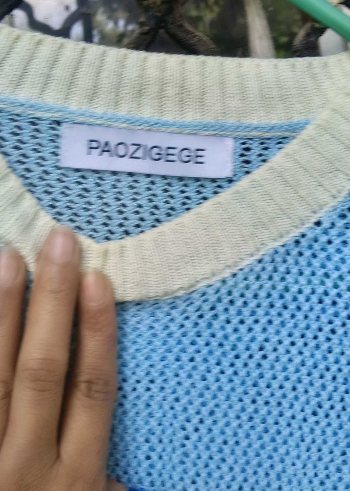 Light Blue Knit top