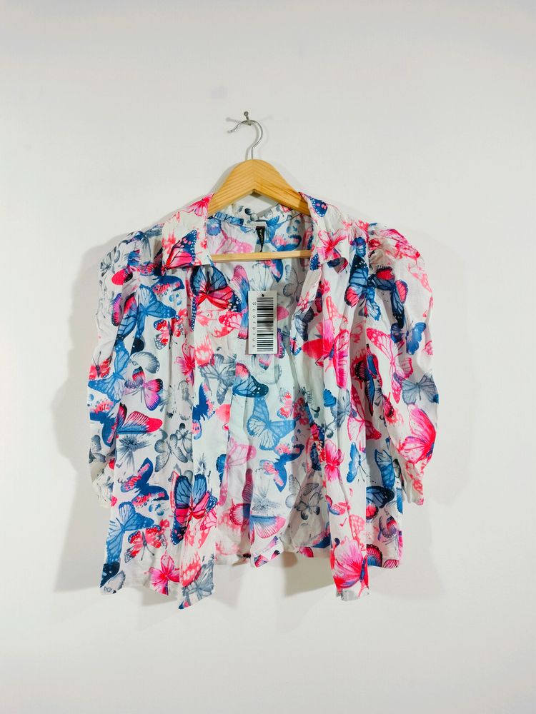 Multicolour Printed Overcoat (Women's)