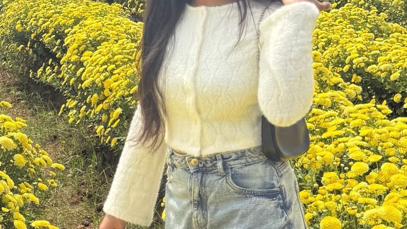 white sweater top