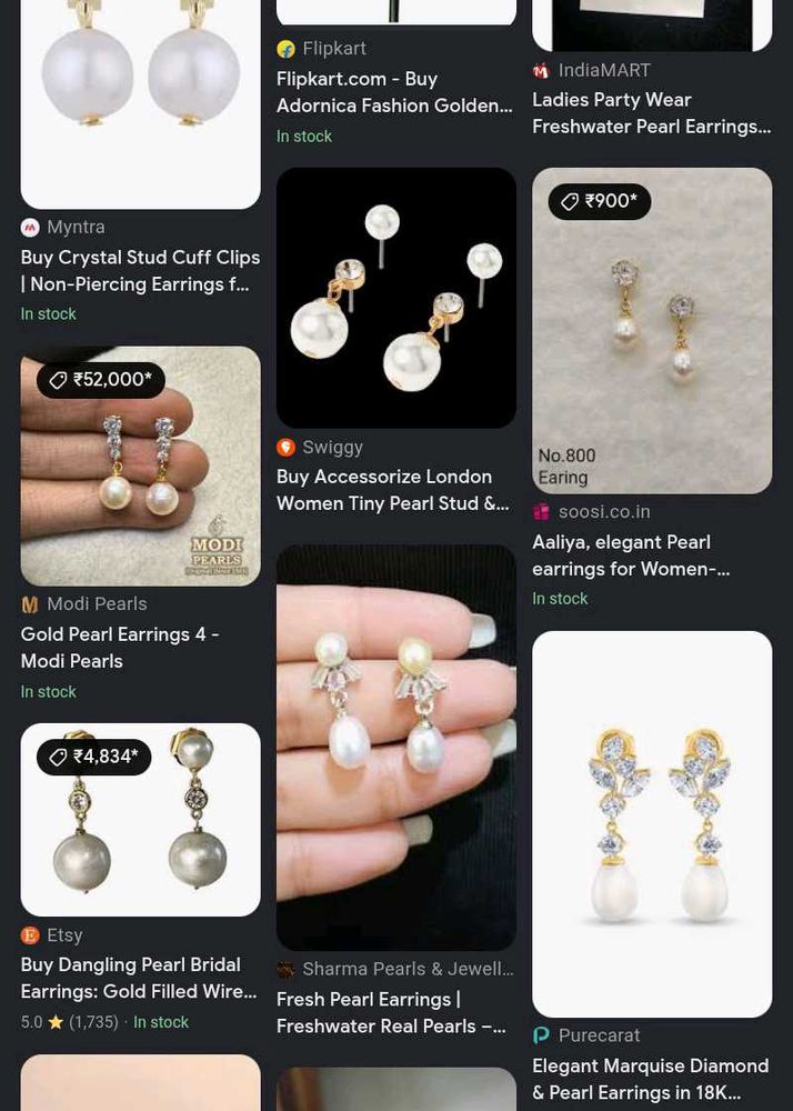 Elegant Pearl Drop Earrings