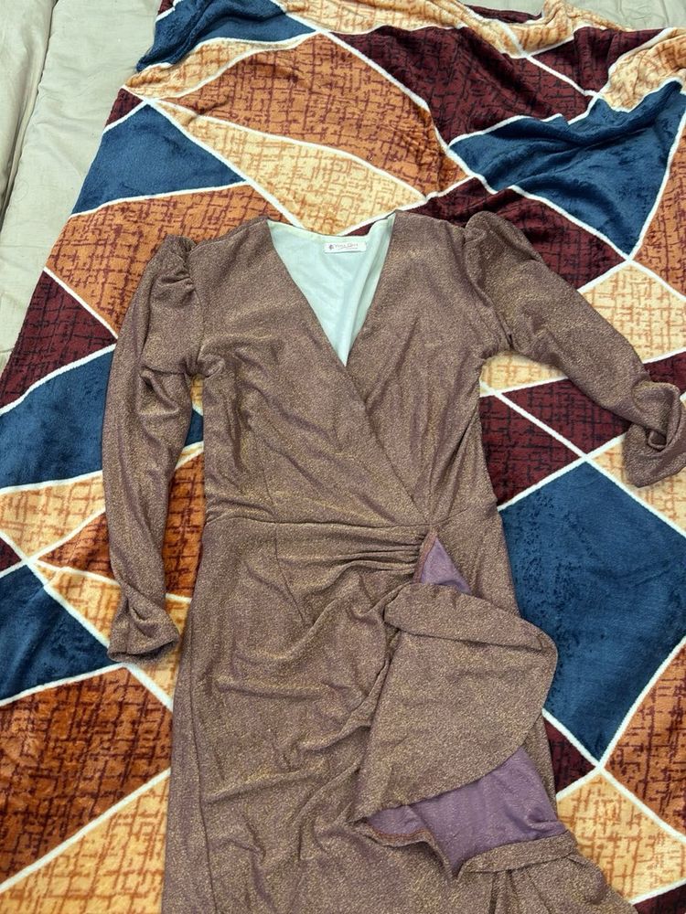 Sparkly Wrap Dress