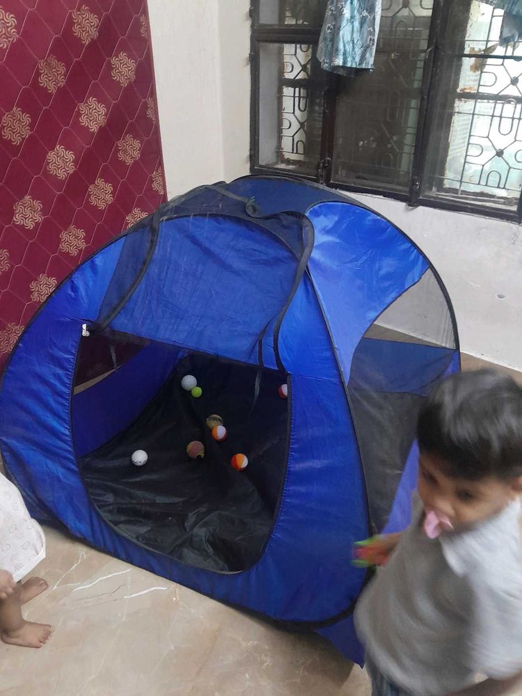 big blue play tent for kids