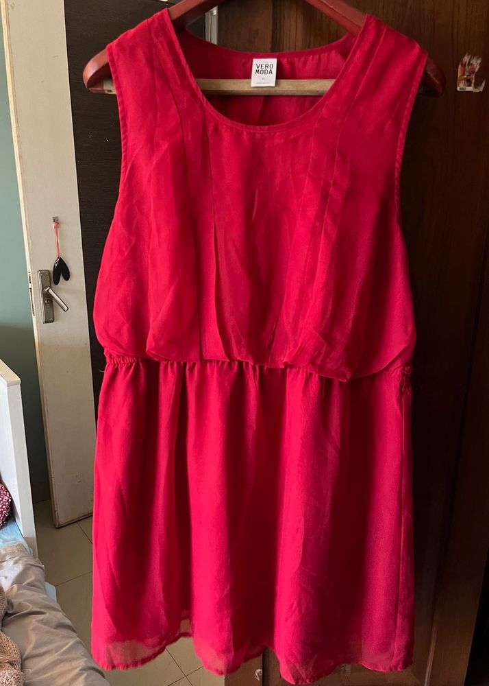 Vero Moda Red Sleeveless Dress