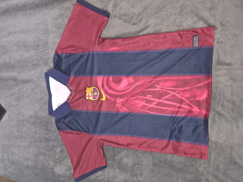 FC BarcelonaxTravis Scott Jersey/T-Shirt – Red &amp; N