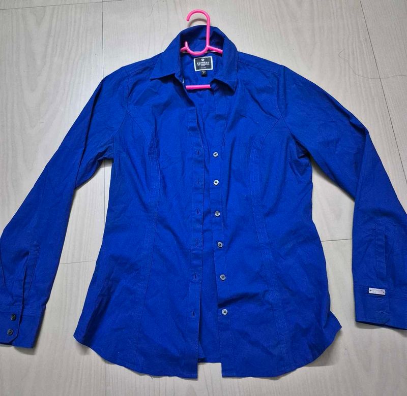 Classic Blue Button-Up Shirt