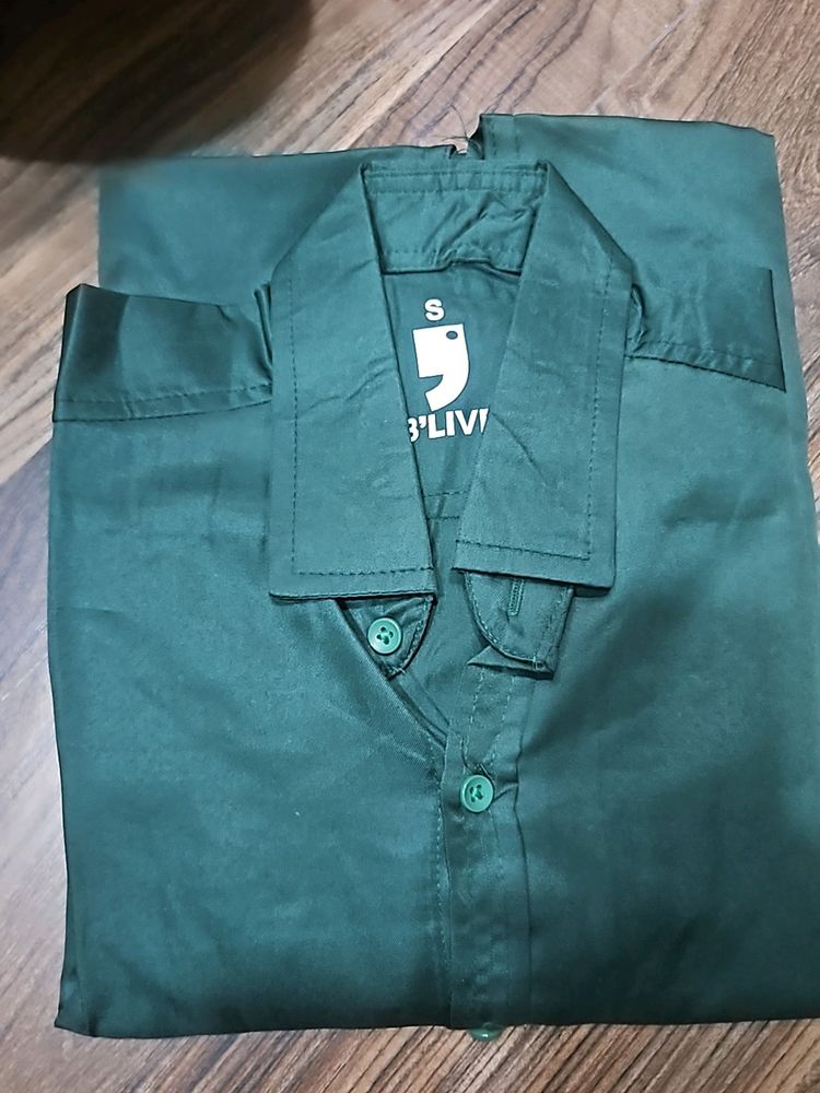 Tripr Blive Brand New Dark Green Party Wear Shirt