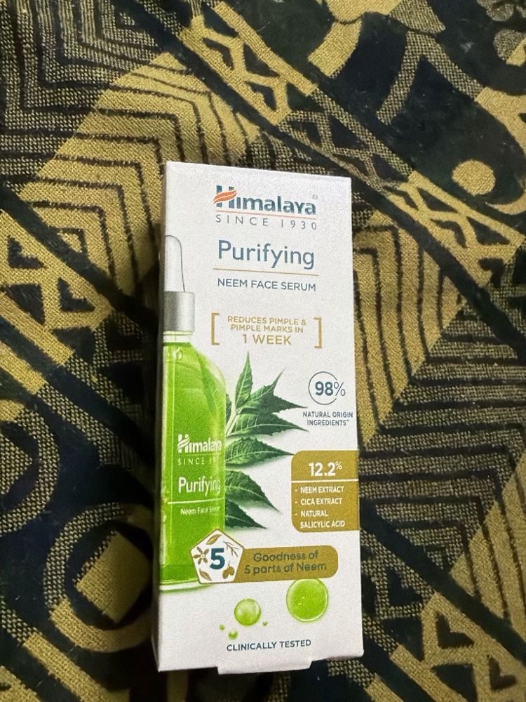 Himalaya Purifying Neem Face Serum (New &amp; Unused)