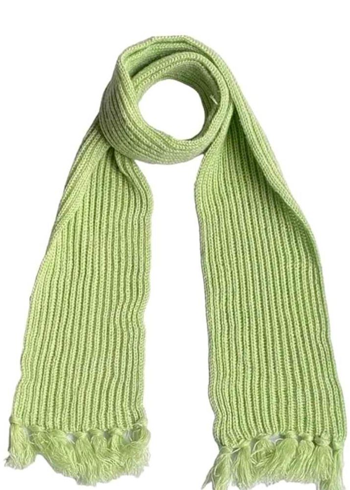 Misty Green Knit Scarf