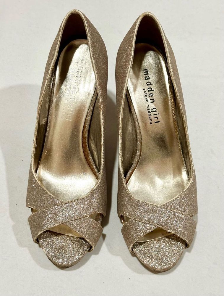 Sparkly Golden Heels
