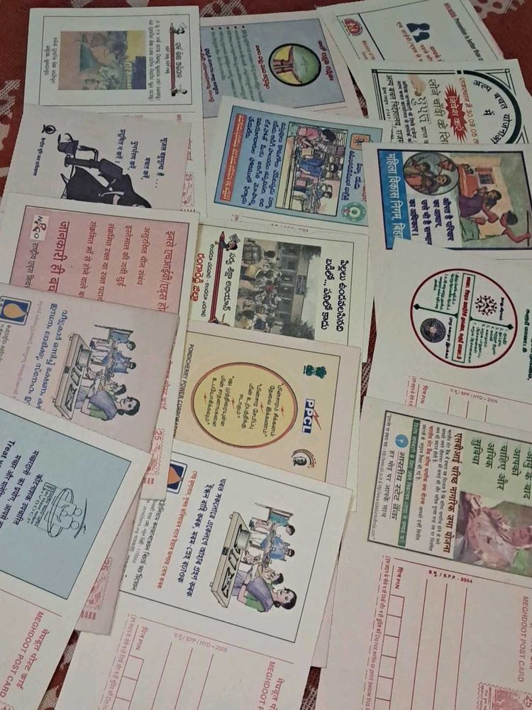 15 Collectible, unused MEGHDOOT postcards
