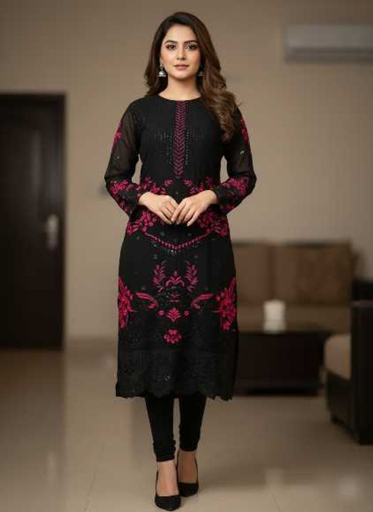 pakistani black &amp; Pink Salwar Suit