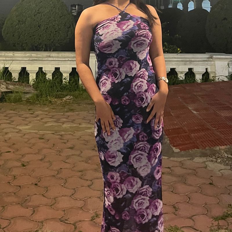 Floral Print Maxi Dress