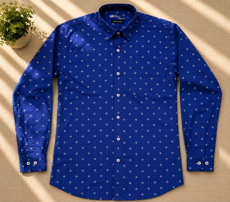 Men's Blue Full sleeve Shirt