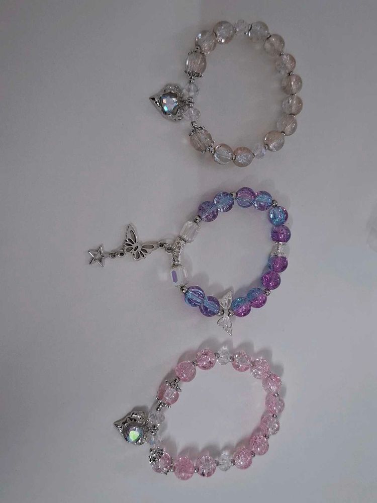 Set of 3 Beaded Bracelets