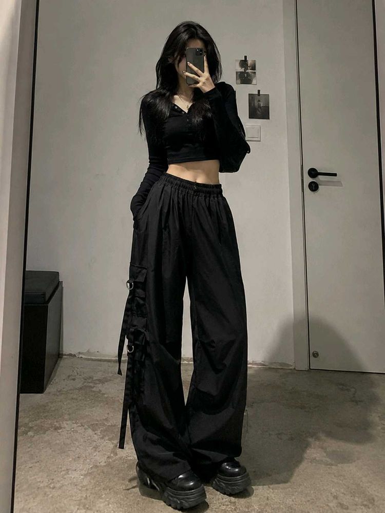 Black Cargo Pants