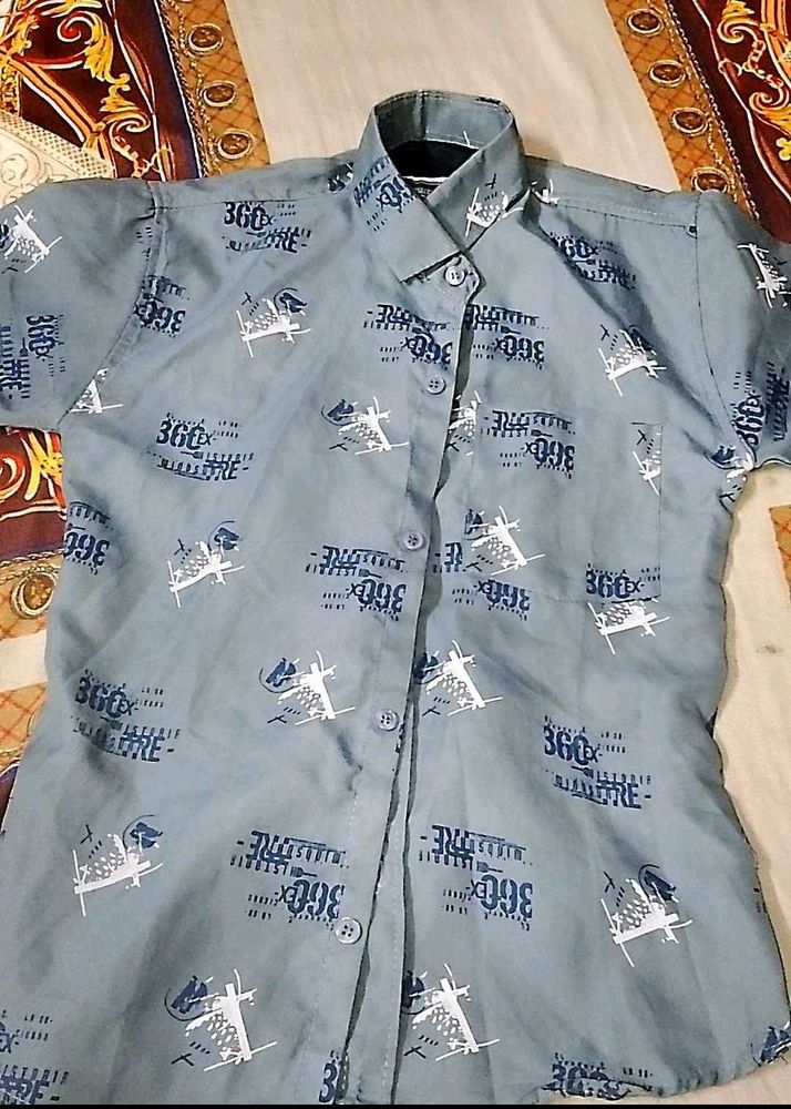 Boys Printed Casual Shirt