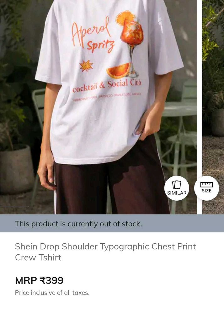SHEIN Aperol Spritz T-Shirt