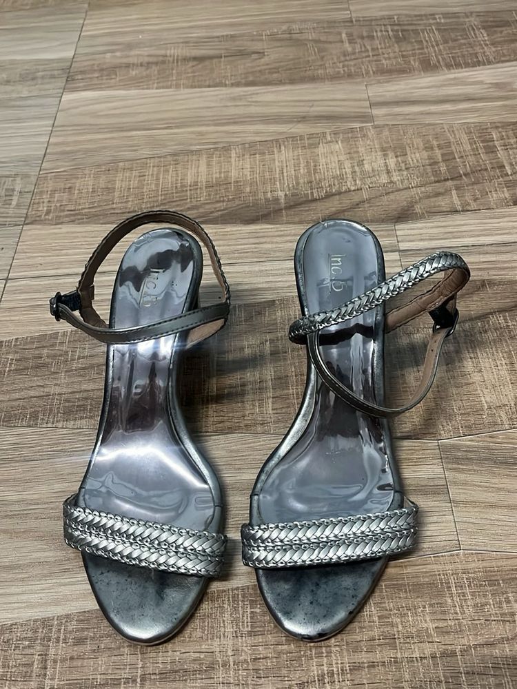 Elegant Silver Heels