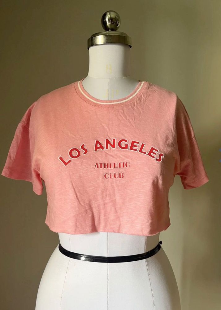 Pink Los Angeles Athletic Club Crop Top