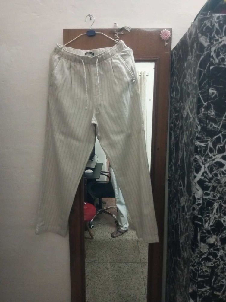 Striped Casual Trousers