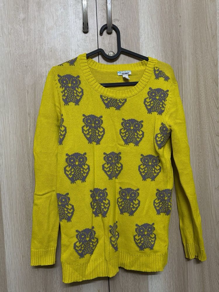 Owl Pattern Sweater