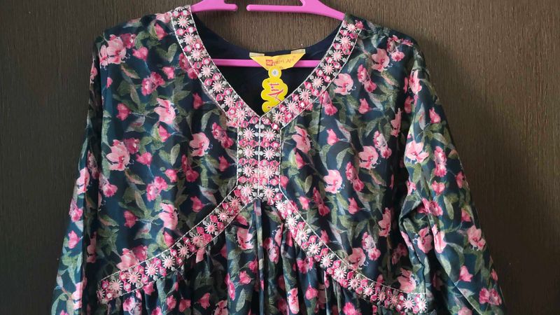 Women's Floral Print Kurta