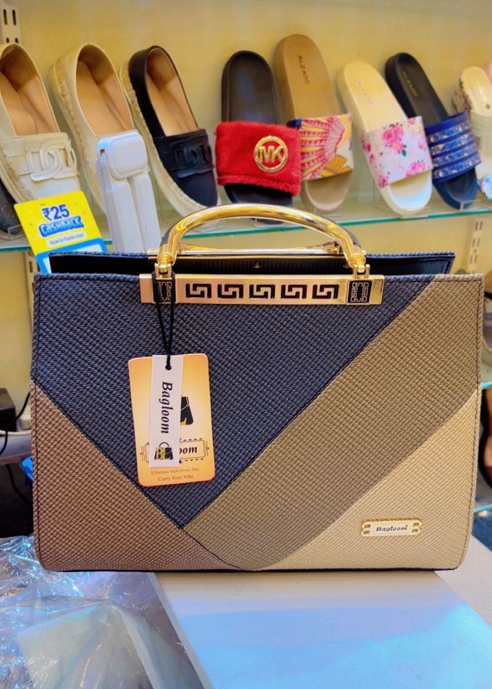 Stylish Geometric Pattern Handbag