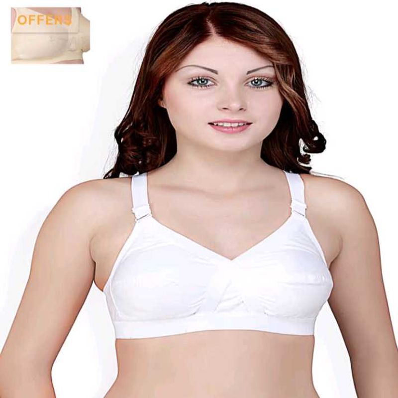 White Cotton Everyday Bra