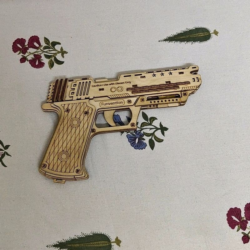 Hand Crafted Wooden Rubber Band Gun