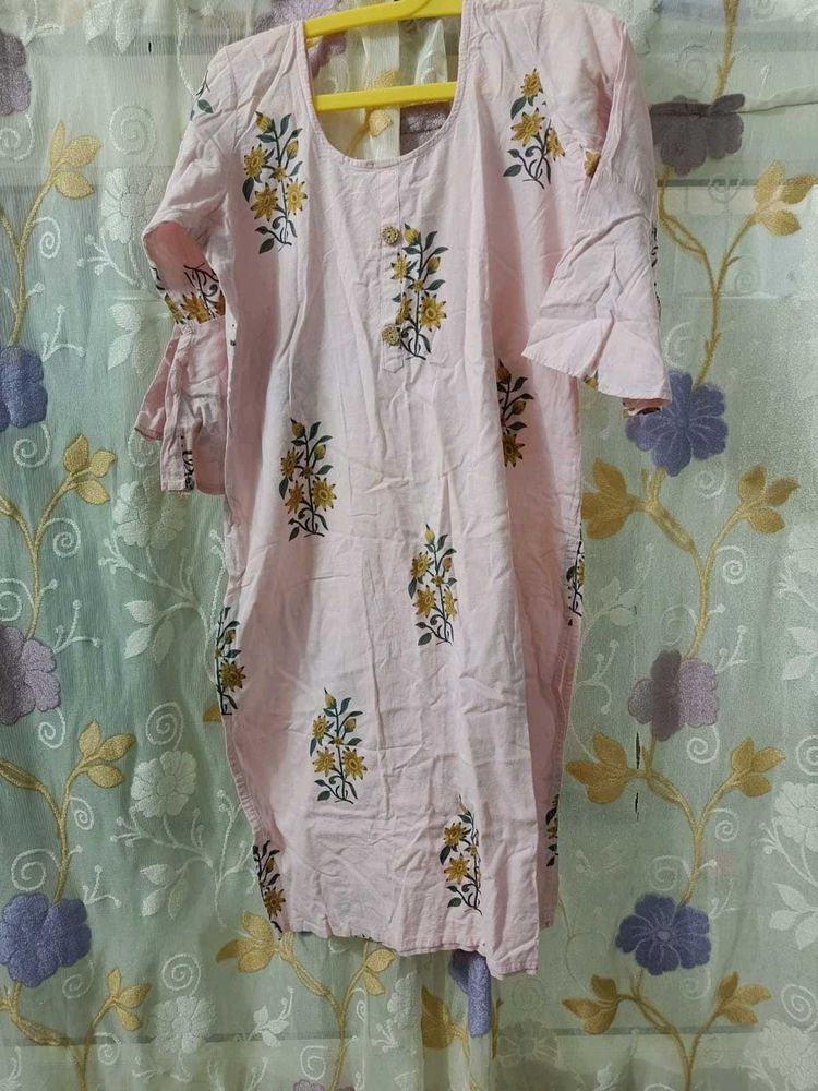 Pink Kurta Set