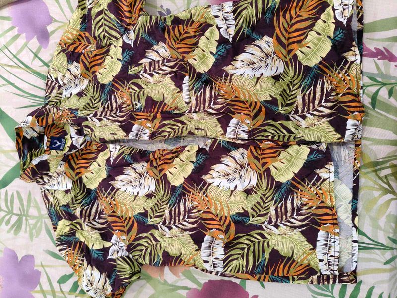 Men's Tropical Print Shirt