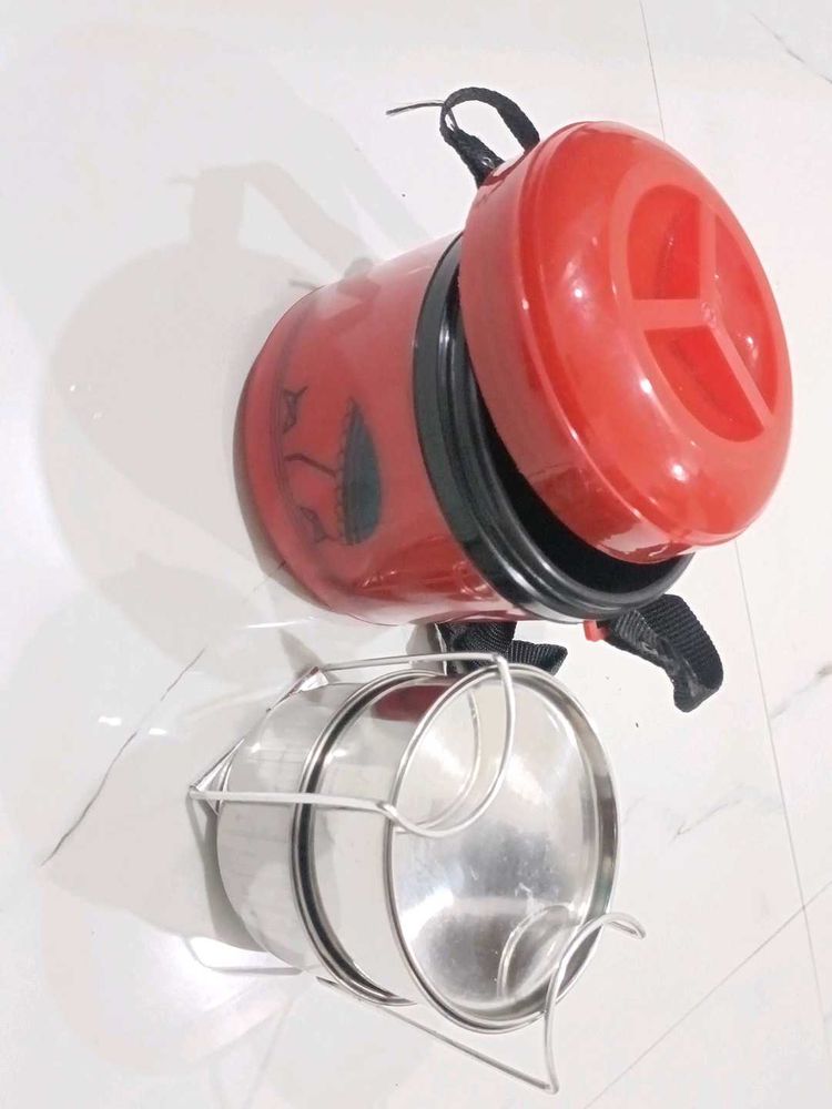 Red Stackable Tiffin Carrier