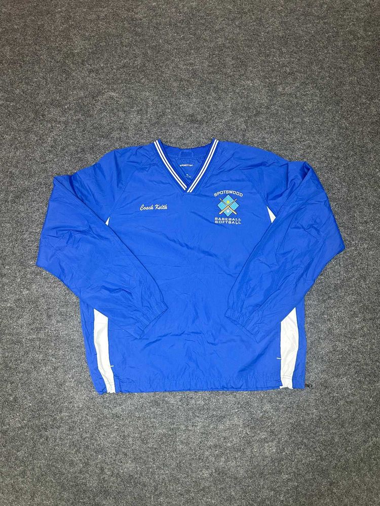 Blue &amp; White Track Jacket