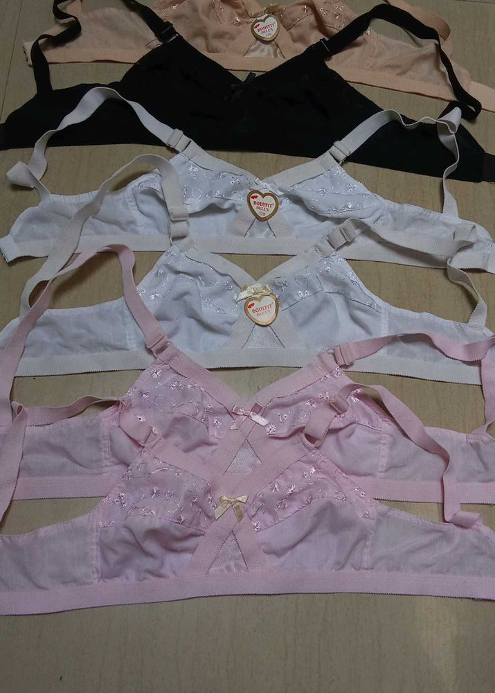 6 New Cotton Bras Combo Size 32B