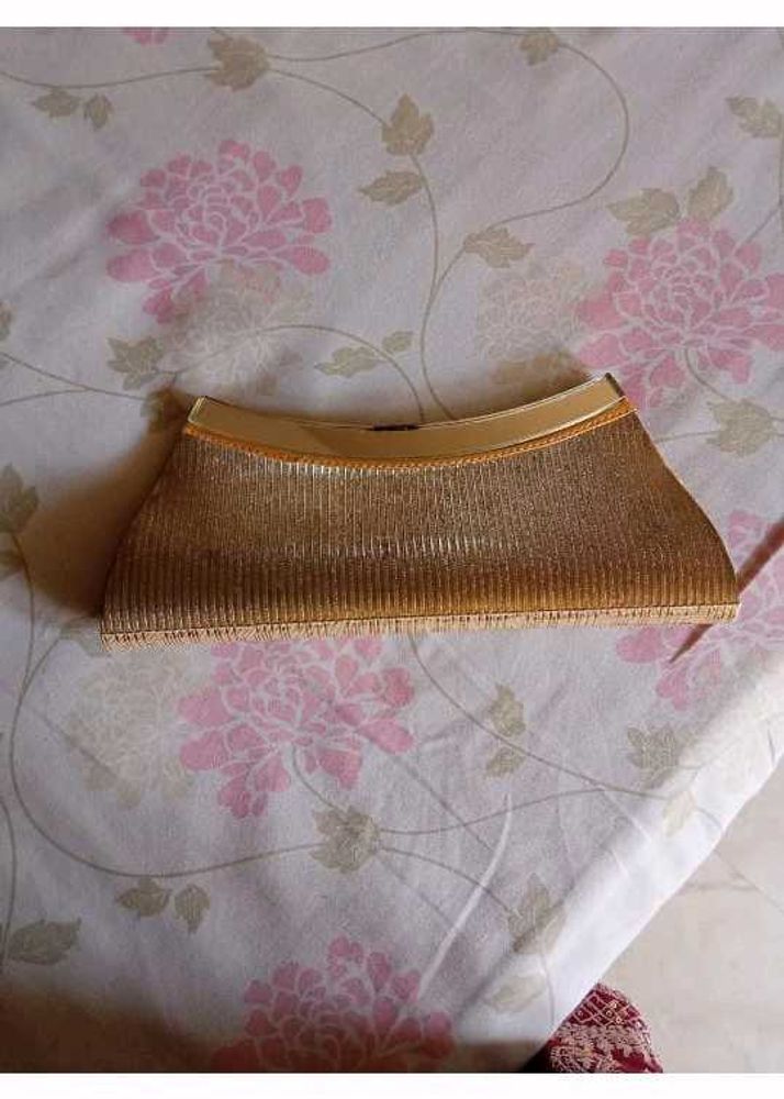 Elegant Gold Clutch Bag