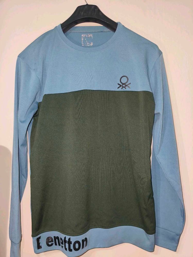 Benetton Color Block Sweatshirt full sleeve tshirt