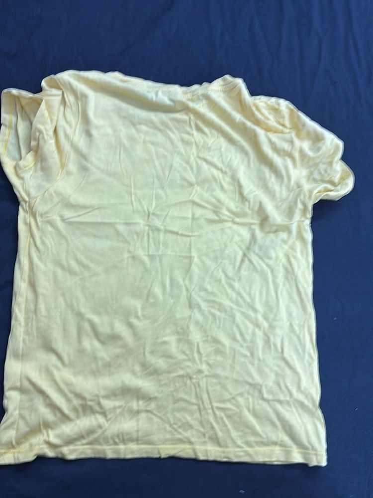 Yellow Casual T-Shirt