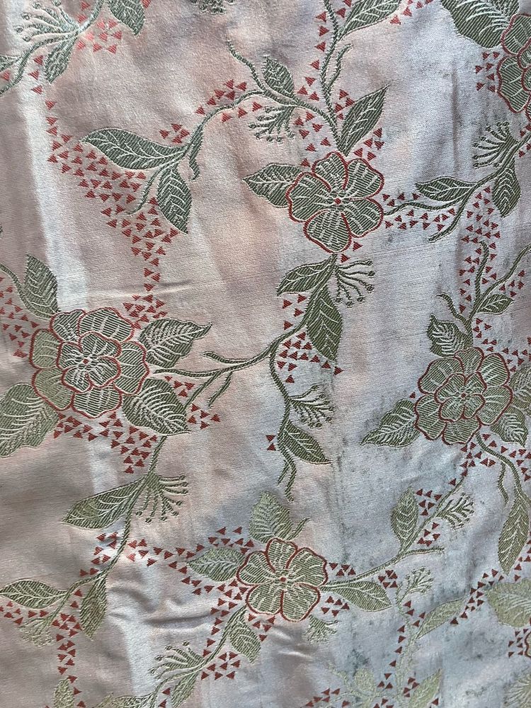 Royal Silk Baby Pink Saree with Tassels