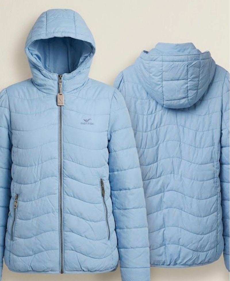 Light Blue Puffer Jacket