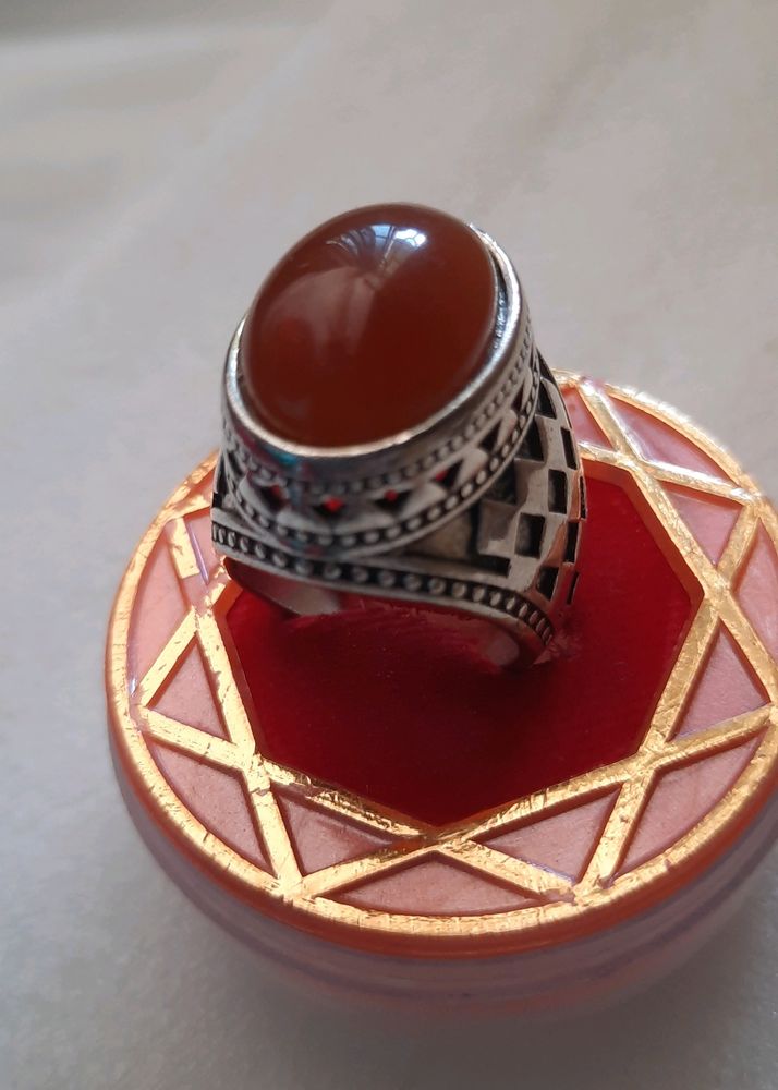 💍💎Yemeni Aqeeqi Pure Silver ring💎💍