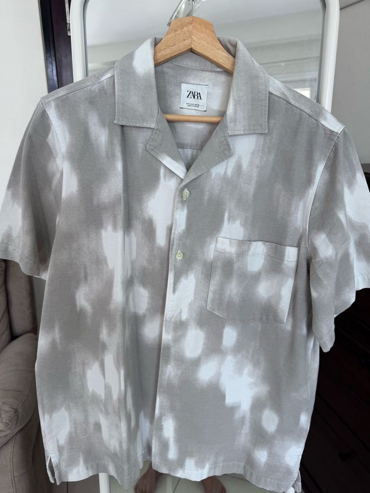 Zara Tie-Dye Short Sleeve Shirt